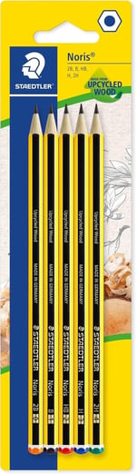 Staedtler 120S Bk5D Noris Kurşun Kalem 5'li Blister 2B, B, Hb, H, 2H