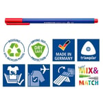 Staedtler 323 Sb10 Triplus Color Üçgen Keçeli Kalem 1.0 mm 10'lu Set