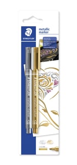 Staedtler 8323S Bk2 Metalik Markör 2'li Set