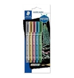 Staedtler 8323S Bk5 Metalik Markör 5'li Set - Seçenekler: 5 Marker, 6 stück (1er Pack)