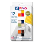 Staedtler Fimo 8023 C12-4 MP Fimo Soft Modelleme Kili Doğal Renkler (25 gr X 12 Blok)