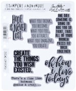 Stampers Anonim CMS252 Ponderings Tim Holtz Yapışkanlı Mühür, 17,8 x 21,6 cm, Şeffaf