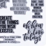 Stampers Anonim CMS252 Ponderings Tim Holtz Yapışkanlı Mühür, 17,8 x 21,6 cm, Şeffaf