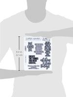 Stampers Anonim CMS252 Ponderings Tim Holtz Yapışkanlı Mühür, 17,8 x 21,6 cm, Şeffaf