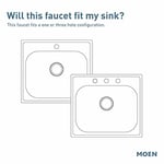 (Standard, Kitchen Faucet, Chrome) - Moen 7594C Arbour One-Handle Pulldown Kitchen Faucet Featuring Power Boost and Reflex, Chrome