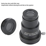 Standart Teleskop Mercek Astronomisi için M42x0,75 mm Diş ile 3,18 cm 3X Barlow Lens Tamamen Siyah Çok Kaplamalı