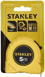 Stanley 1-30-497 Şerit Metre, 5mx19mm, Sarı/Siyah