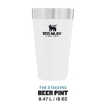Stanley Adventure Stacking Pint Vakumlu Soğuk İçecek Bardağı, 0.47 Litre, Beyaz (Polar)