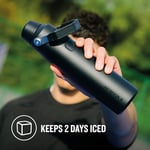 STANLEY Aerolight IceFlow Fast Flow Soğuk Su Termosu 0.60 Litre - Siyah | Paslanmaz Çelik