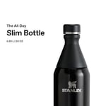 STANLEY All Day Slim Soğuk Su Termosu 0.60 Litre - Siyah | Paslanmaz Çelik | 6 Saat Soğuk - 11 Saat Buzlu - Sızdırmaz - BPA İçermez - Bulaşık Makinesinde Yıkanabilir