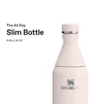 STANLEY All Day Slim Soğuk Su Termosu 0.60 Litre - Pembe Kuvars (Rose Quartz) | Paslanmaz Çelik | 6 saat soğutur. - 11 saat. Buz soğutmalı, sızdırmaz, BPA içermez, bulaşık makinesinde yıkanabilir
