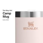 Stanley Classic Legendary Camp Mug Paslanmaz Çelik Termos Bardak, Pembe Kuvars (Rose Quartz), 0.23 Litre