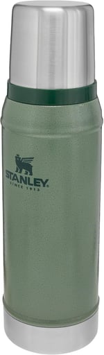 Stanley Classic Legendary Vakumlu Çelik Termos, Yeşil (Hammertone Green), 0.75 L