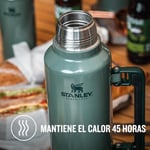 Stanley Classic Legendary Vakumlu Çelik Termos, 1.9 Litre, Yeşil (Hammertone Green)