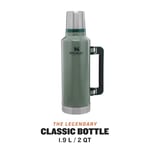 Stanley Classic Legendary Vakumlu Çelik Termos, 1.9 Litre, Yeşil (Hammertone Green)