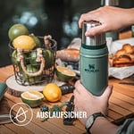 Stanley Classic Legendary Vakumlu Çelik Termos, Yeşil (Hammertone Green), 0.75 L