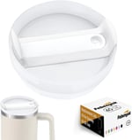 Stanley Cup için 40 oz Bardak Kapağı Yedek Kesim, 1 Paket Yedek Kapak, Stanley Bardak Aksesuarları için Dökülmeye Dayanıklı Bardak Kapakları (Opak - Beyaz)