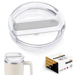 Stanley Cup için 40 oz Bardak Kapağı Yedek Kesim, 1 Paket Yedek Kapak, Stanley Bardak Aksesuarları için Dökülmeye Dayanıklı Bardak Kapakları (Şeffaf - Donma)