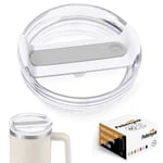 Stanley Cup için 40 oz Bardak Kapağı Yedek Kesim, 1 Paket Yedek Kapak, Stanley Bardak Aksesuarları için Dökülmeye Dayanıklı Bardak Kapakları (Şeffaf - Donma)