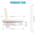 Stanley Cup ile Uyumlu 40 Oz Tumbler Flip Hasır Kapak Stanley Cup Quencher ile Uyumlu 40 oz Tumbler Bardak Kapağı (Krem Beyaz, 1 Paket)