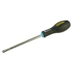 Stanley - FatMax Pozidriv PZ3 tornavida (150 mm bıçak uzunluğu, krom vanadyum ergonomik SoftGrip sap) 0-65-338, Gümüş