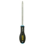 Stanley - FatMax Pozidriv PZ3 tornavida (150 mm bıçak uzunluğu, krom vanadyum ergonomik SoftGrip sap) 0-65-338, Gümüş