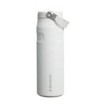 STANLEY IceFlow™ Aerolight™ Flip Straw 2.0 Pipetli Termos Su Şişesi 0.7 Litre - Beyaz (Frost) | Paslanmaz Çelik