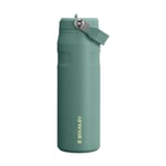 STANLEY IceFlow™ Aerolight™ Flip Straw 2.0 Pipetli Termos Su Şişesi 0.7 Litre - Yeşil (Shale) | Paslanmaz Çelik