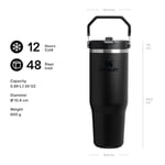 Stanley IceFlow Flip Straw Tumbler Pipetli Termos Bardak, Siyah 2.0, 0.89 Litre - Seçenekler: 0.89 L, 0.9 Liters