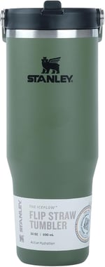 Stanley IceFlow Flip Straw Tumbler Pipetli Termos Bardak, 0.89 Litre, Haki (Dried Pine) - Seçenekler: 0.89 L, 0.9 Liters