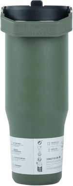 Stanley IceFlow Flip Straw Tumbler Pipetli Termos Bardak, 0.89 Litre, Haki (Dried Pine) - Seçenekler: 0.89 L, 0.9 Liters