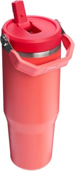 Stanley IceFlow Flip Straw Tumbler Pipetli Termos Bardak, 0.89 Litre, Mercan (Hot Coral) - Seçenekler: 0.89 L, 0.9 Liters