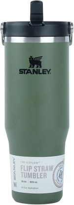 Stanley IceFlow Flip Straw Tumbler Pipetli Termos Bardak, 0.89 Litre, Haki (Dried Pine) - Seçenekler: 0.89 L, 0.9 Liters