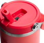 Stanley IceFlow Flip Straw Tumbler Pipetli Termos Bardak, 0.89 Litre, Mercan (Hot Coral) - Seçenekler: 0.89 L, 0.9 Liters