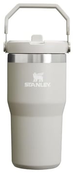 Stanley IceFlow Paslanmaz Çelik Pipetli Bardak - Ev, Ofis veya Araba için Vakum Yalıtımlı Su Şişesi Yeniden Kullanılabilir Bardak Sızdırmaz Kapaklı Soğuk 12 Saat Buzlu 2 Gün, 20 oz, Kül
