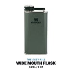 Stanley Klasik Paslanmaz Çelik Cep Matarası, 0.23 Litre, Yeşil (Hammertone Green)