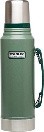 Stanley Klasik Vakumlu Paslanmaz Çelik Termos, Yeşil, 1 L, Çift Duvar Yalıtımı, Makinede Yıkanabilir, 11.7W x 35.8H cm