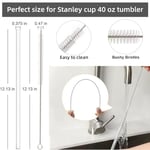 Stanley Kupası 40 oz için Pipetler, Stanley 40 oz Bardak için Yedek Pipet, Yeniden Kullanılabilir Pipet Aksesuarları, Bulaşık Makinesinde Yıkanabilir, Temizleme Fırçasıyla Temizle ve BPA İçermez, 6'lı