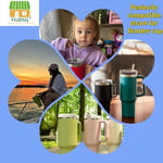 Stanley Kupası 40 oz için Pipetler, Stanley 40 oz Bardak için Yedek Pipet, Yeniden Kullanılabilir Pipet Aksesuarları, Bulaşık Makinesinde Yıkanabilir, Temizleme Fırçasıyla Temizle ve BPA İçermez, 6'lı