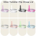 Stanley Quencher fincan için 2 Paket 40 oz Tumbler Flip Straw Kapak Yedek takım, sızdırmaz ve dökülmeye dayanıklı bardak kapağı, Stanley 40 oz bardak için uygun Tumbler Cover (Beyaz)