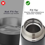 Stanley Quencher fincan için 2 Paket 40 oz Tumbler Flip Straw Kapak Yedek takım, sızdırmaz ve dökülmeye dayanıklı bardak kapağı, Stanley 40 oz bardak için uygun Tumbler Cover (Beyaz)