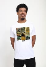 Star Wars The Mandalorian - Bebek Yoda Bisiklet Yaka Tişört Unisex Yetişkin