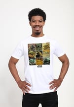 Star Wars The Mandalorian - Bebek Yoda Bisiklet Yaka Tişört Unisex Yetişkin