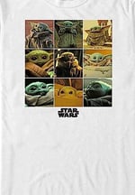 Star Wars The Mandalorian - Bebek Yoda Bisiklet Yaka Tişört Unisex Yetişkin
