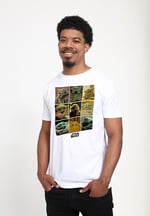 Star Wars The Mandalorian - Bebek Yoda Bisiklet Yaka Tişört Unisex Yetişkin