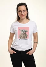 Star Wars The Mandalorian - Sassy Baby Bisiklet Yaka T-Shirt Tişört Kadın