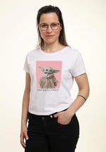 Star Wars The Mandalorian - Sassy Baby Bisiklet Yaka T-Shirt Tişört Kadın