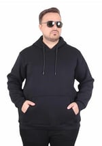 Starbattal Büyük Beden Erkek Basic Sweat Kapüşonlu 11700-45