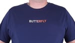 Starbattal Büyük Beden Sıfır Yaka Tişört Butterfly 23107 Marin