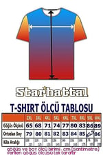 Starbattal Büyük Beden Sıfır Yaka Tişört New York City 23125 GRI MELANJ